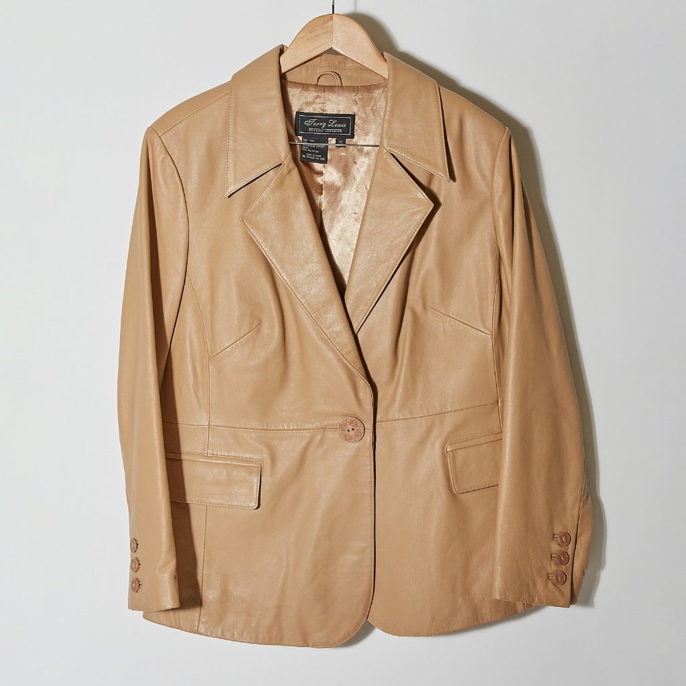 Terry Lewis Classic Luxuries Women's Leather Blazer